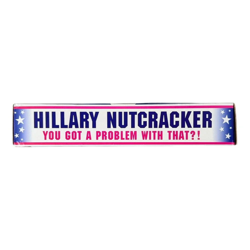 Y2K Hillary Clinton Nutcracker Novelty Collectible Political Gag Gift NIB‎ 2007